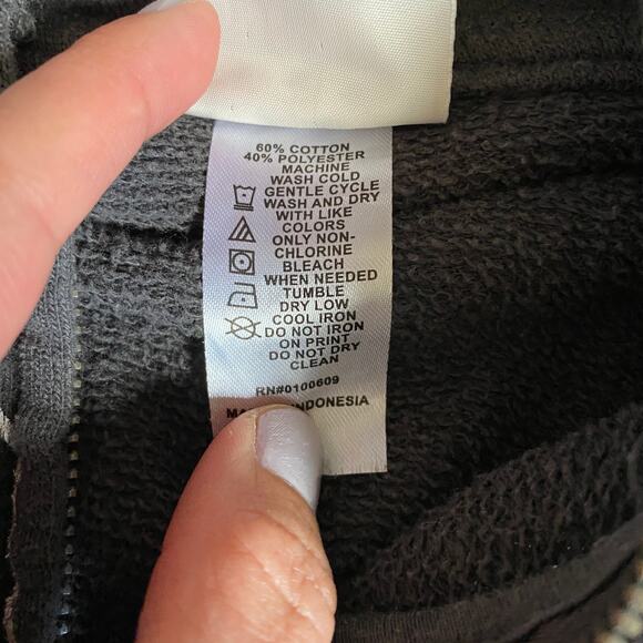 Junk Food Raiders Throwback Full Zip Hoodie Vintage Wash NFL Y2K Unisex L - Picture 4 of 9